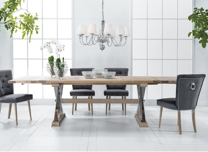 Chesterfield Designer Stuhl mit Klopfer Lehnstühle Esszimmer Polstersitzer